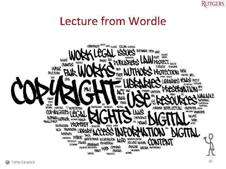 Lecture from Wordle Tefko Saracevic 39 