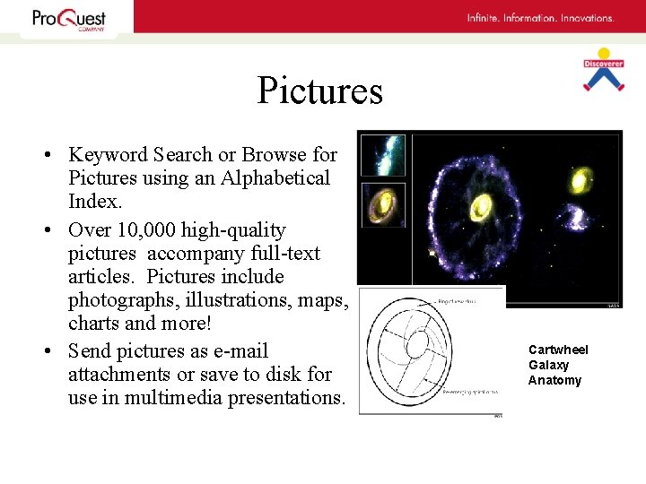 Pictures • Keyword Search or Browse for Pictures using an Alphabetical Index. • Over