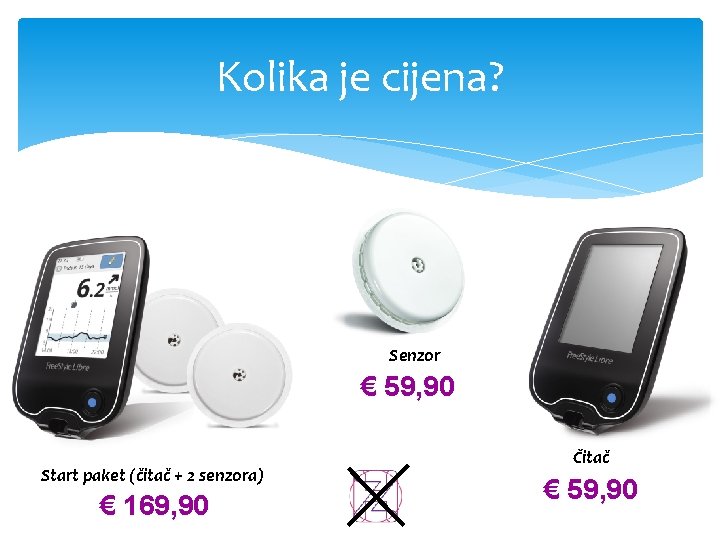 Kolika je cijena? Senzor € 59, 90 Start paket (čitač + 2 senzora) €