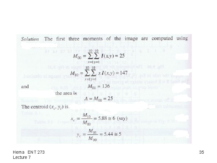 Hema ENT 273 Lecture 7 35 