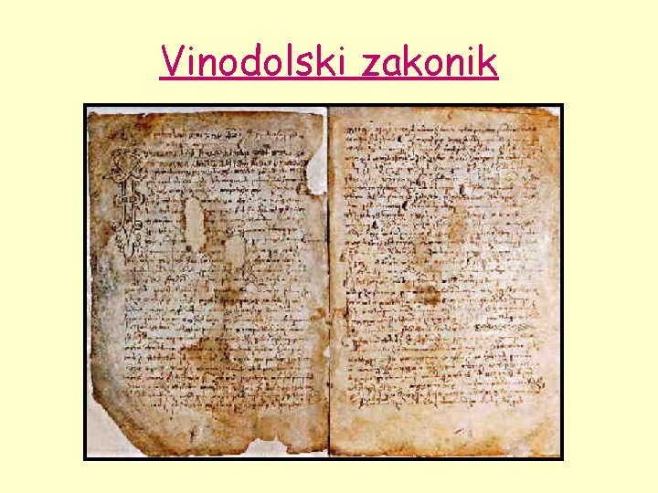 Vinodolski zakonik 