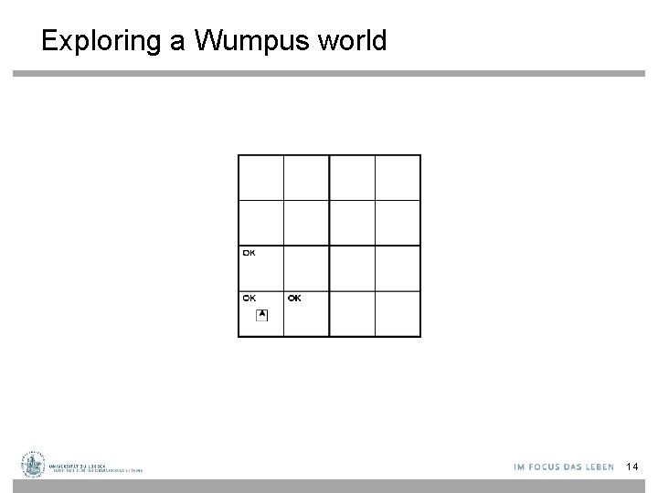 Exploring a Wumpus world 14 