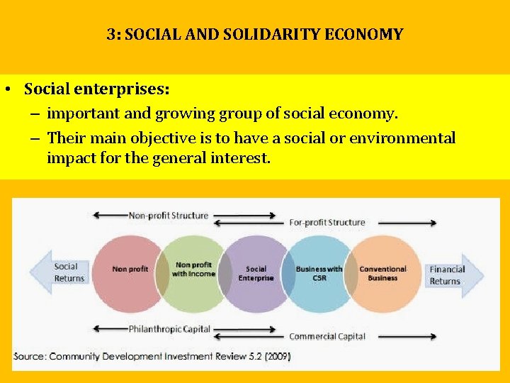3: SOCIAL AND SOLIDARITY ECONOMY • Social enterprises: – important and growing group of 3: SOCIAL AND SOLIDARITY ECONOMY • Social enterprises: – important and growing group of