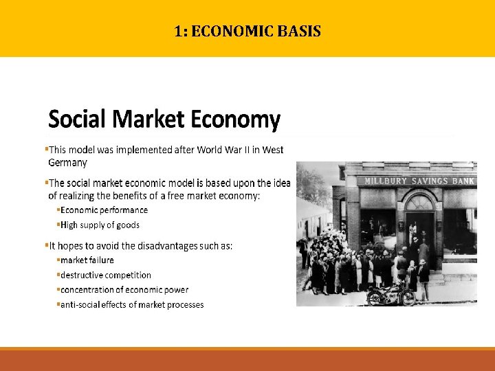 1: ECONOMIC BASIS 1: ECONOMIC BASIS