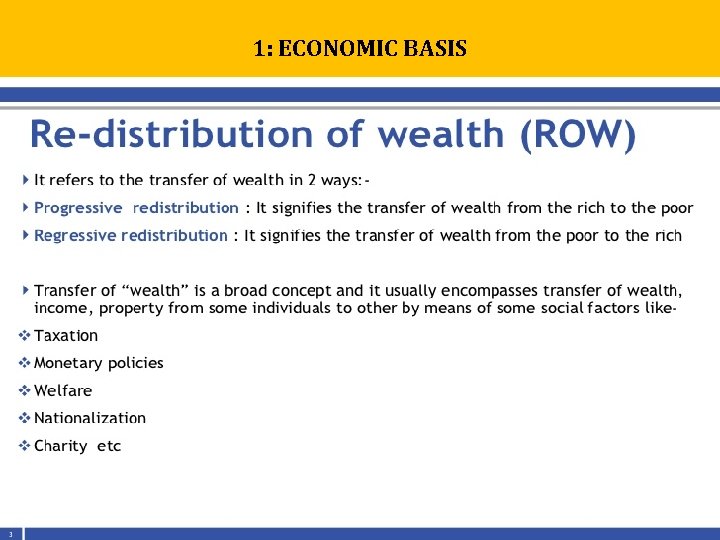 1: ECONOMIC BASIS 1: ECONOMIC BASIS