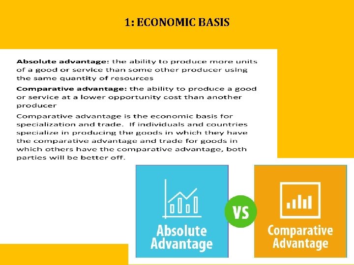 1: ECONOMIC BASIS 1: ECONOMIC BASIS