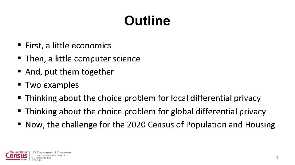 Outline § § § § First, a little economics Then, a little computer science