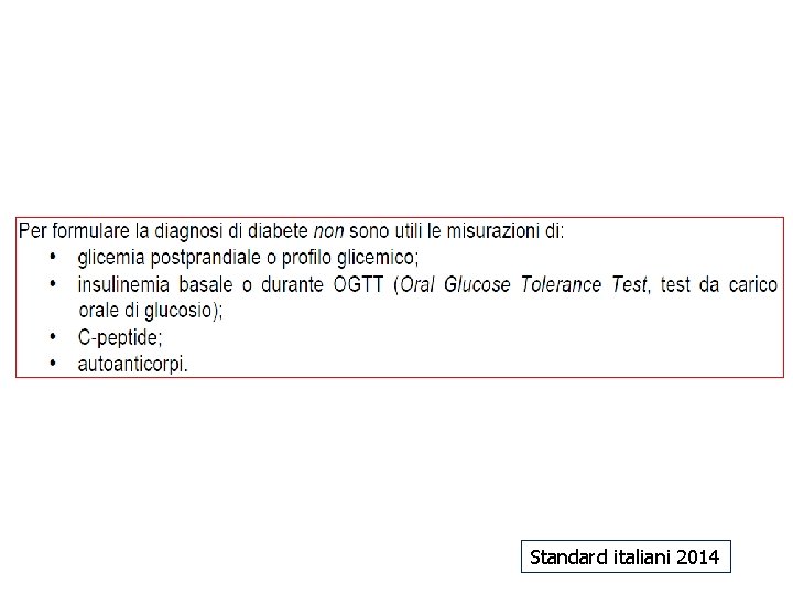 Standard italiani 2014 