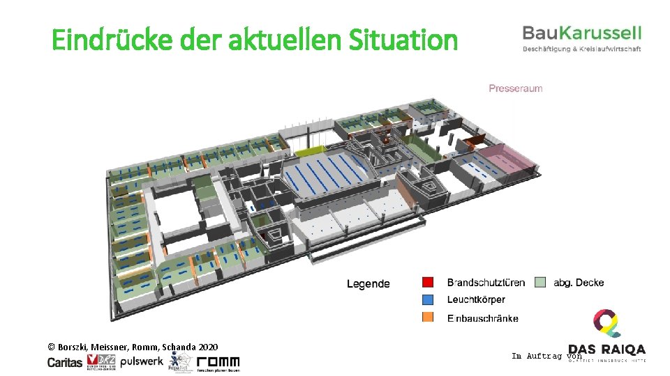Eindrücke der aktuellen Situation © Borszki, Meissner, Romm, Schanda 2020 Im Auftrag von 