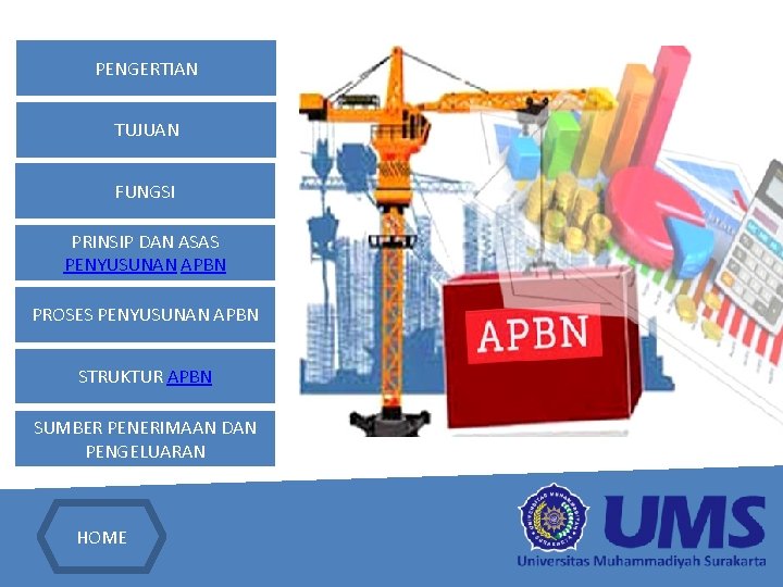 PENGERTIAN TUJUAN FUNGSI PRINSIP DAN ASAS PENYUSUNAN APBN PROSES PENYUSUNAN APBN STRUKTUR APBN SUMBER