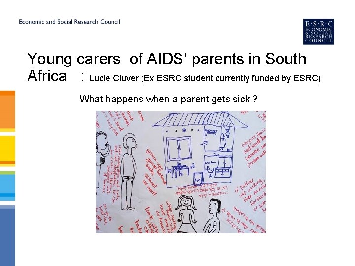 Young carers of AIDS’ parents in South Africa : Lucie Cluver (Ex ESRC student