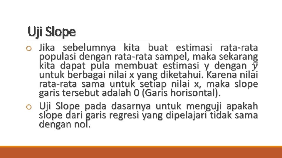 Uji Slope 