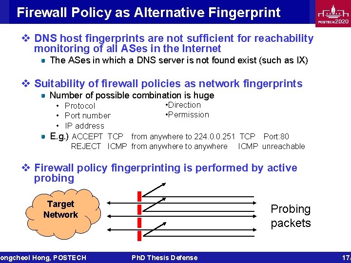 Firewall Policy as Alternative Fingerprint v DNS host fingerprints are not sufficient for reachability