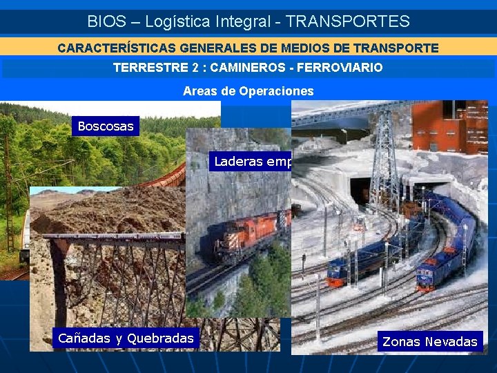 BIOS – Logística Integral - TRANSPORTES CARACTERÍSTICAS GENERALES DE MEDIOS DE TRANSPORTE TERRESTRE 2