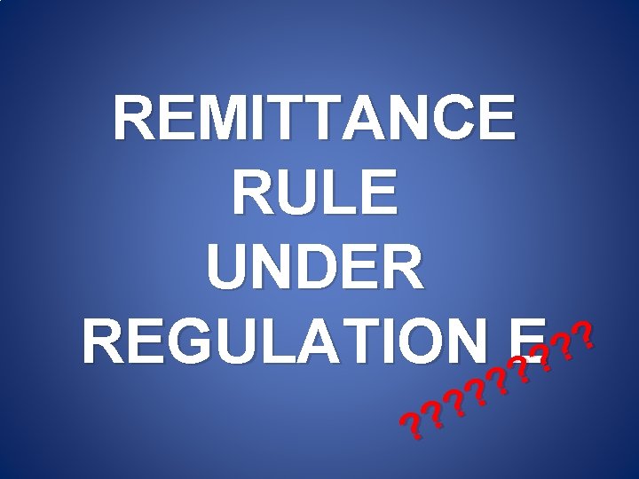 MORTGAGE LENDING with a Overview CFPB International Remittance