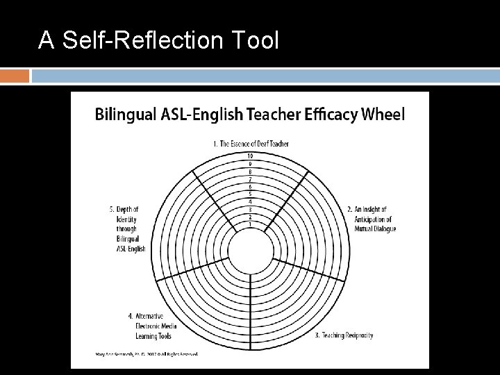 A Self-Reflection Tool 