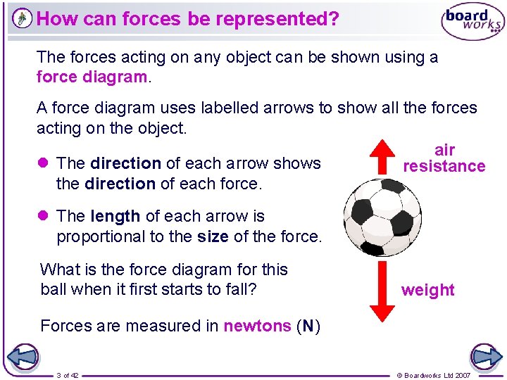 How can forces be represented? The forces acting on any object can be shown