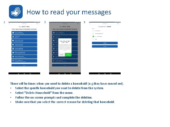 How to read your messages 1 2 3 There will be times when you