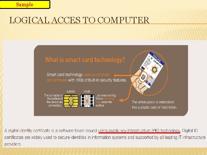 Sample LOGICAL ACCES TO COMPUTER 