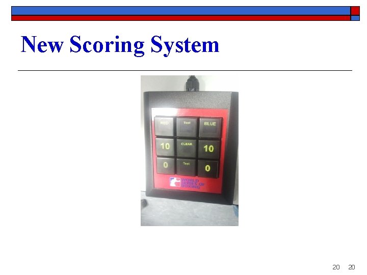 New Scoring System 20 20 