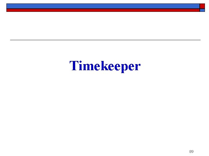 Timekeeper 89 