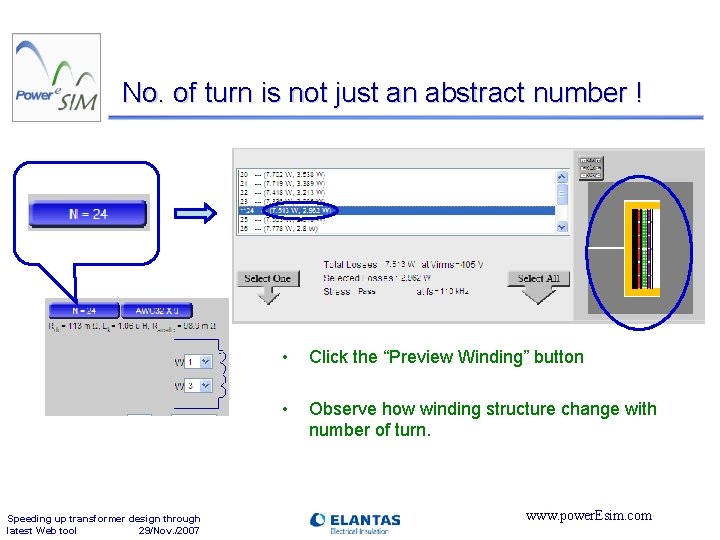 No. of turn is not just an abstract number ! Speeding up transformer design