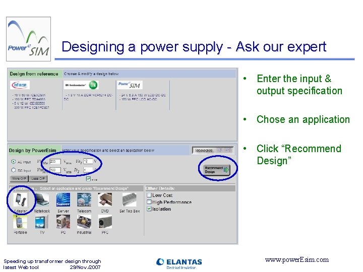 Designing a power supply - Ask our expert • Enter the input & output