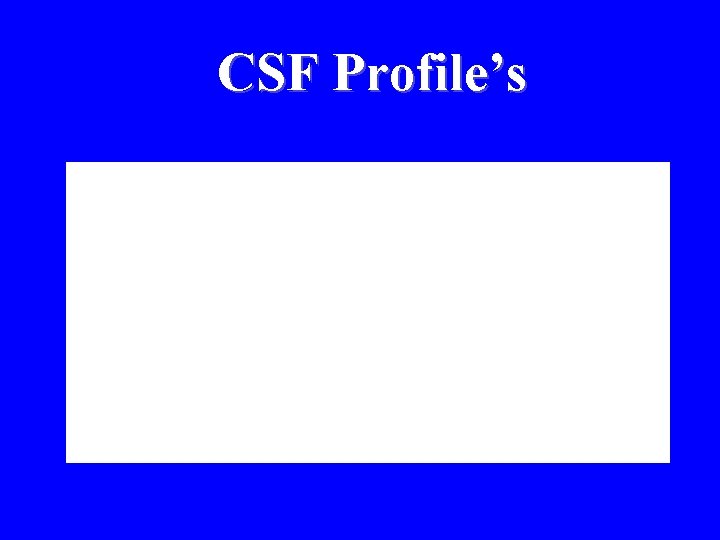 CSF Profile’s 