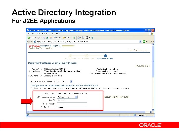 Active Directory Integration For J 2 EE Applications 