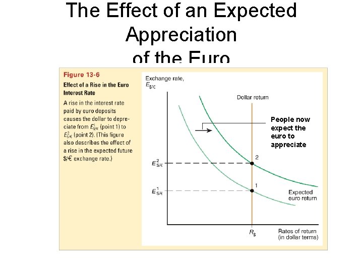 The Effect of an Expected Appreciation of the Euro People now expect the euro