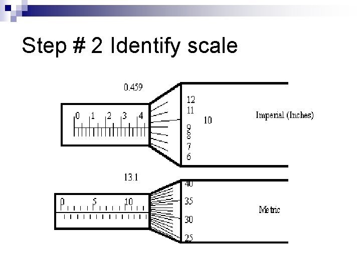 Step # 2 Identify scale 