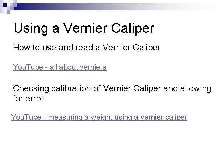 Using a Vernier Caliper How to use and read a Vernier Caliper You. Tube