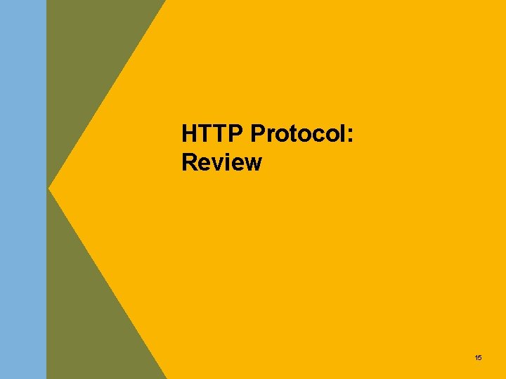 HTTP Protocol: Review 15 