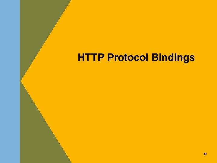 HTTP Protocol Bindings 19 