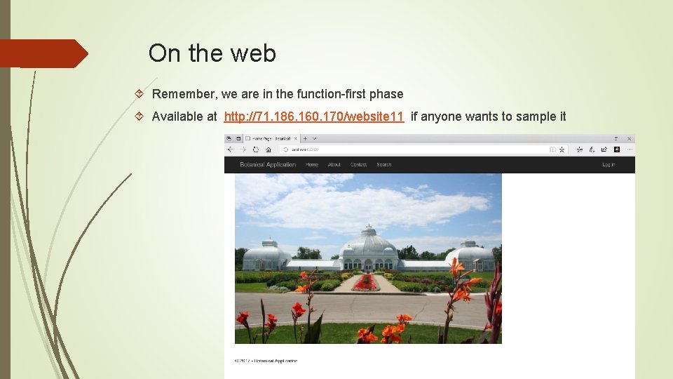 On the web Remember, we are in the function-first phase Available at http: //71.