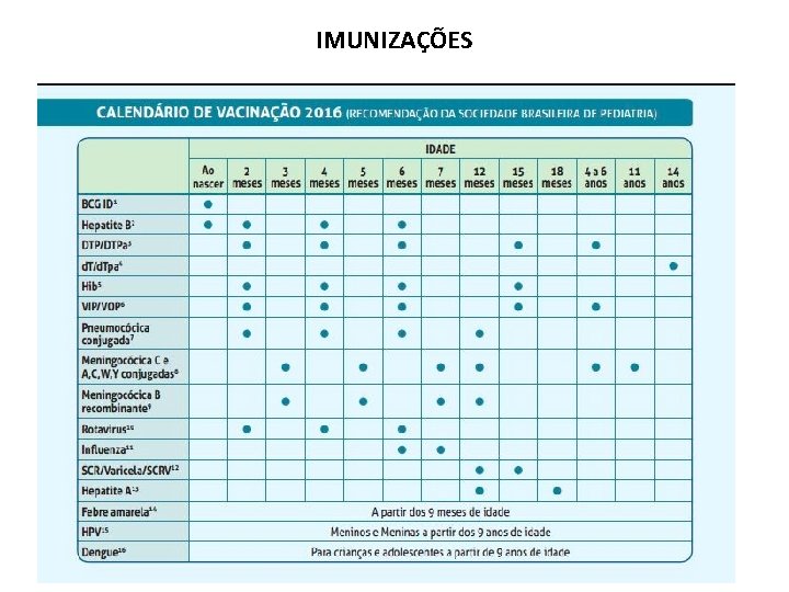 IMUNIZAÇÕES 