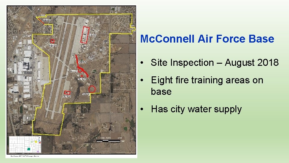 Mc. Connell Air Force Base • Site Inspection – August 2018 • Eight fire