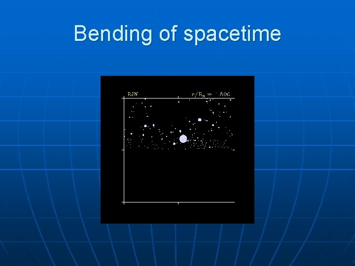 Bending of spacetime 
