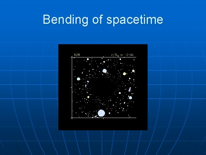 Bending of spacetime 