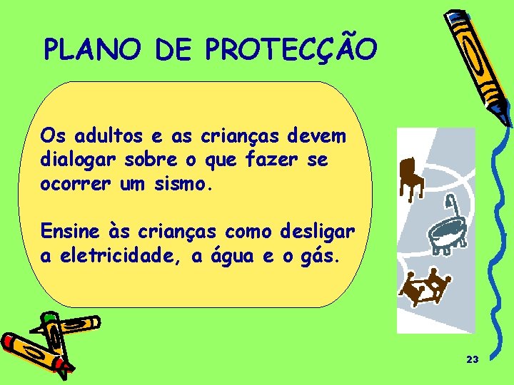 PLANO DE PROTECÇÃO Os adultos e as crianças devem dialogar sobre o que fazer