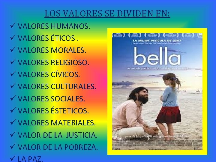 LOS VALORES SE DIVIDEN EN: ü VALORES HUMANOS. ü VALORES ÉTICOS. ü VALORES MORALES.