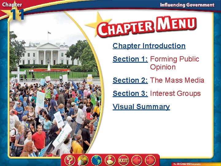 Chapter Introduction Section 1: Forming Public Opinion Section 2: The Mass Media Section 3: