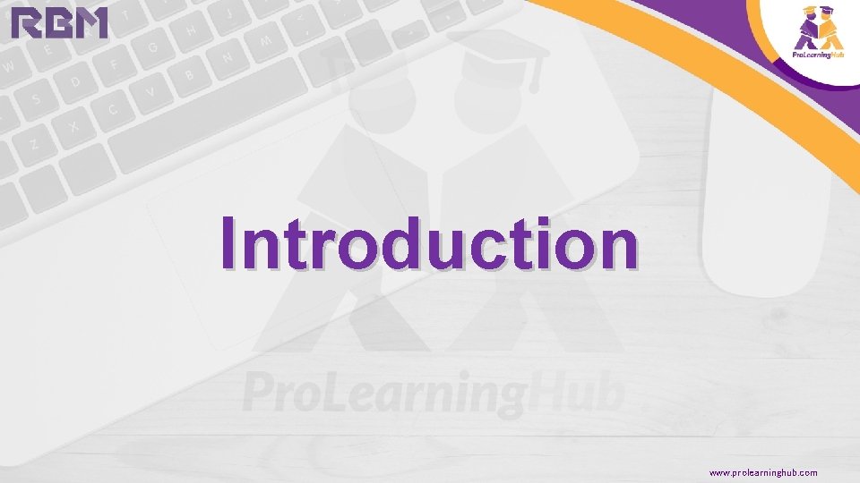 Introduction www. prolearninghub. com 