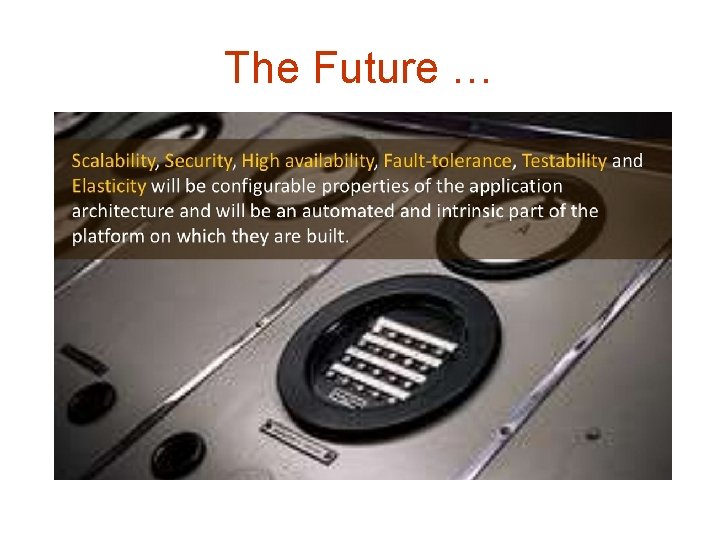 The Future … The Future …