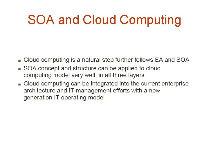 SOA and Cloud Computing SOA and Cloud Computing