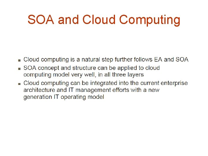 SOA and Cloud Computing 