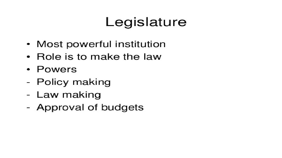 LEGISLATURE 