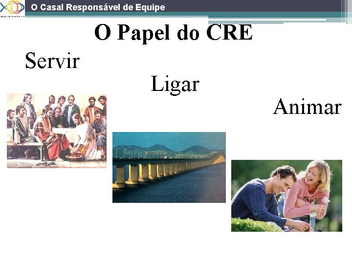 O Casal Responsável de Equipe O Papel do CRE Servir Ligar Animar 