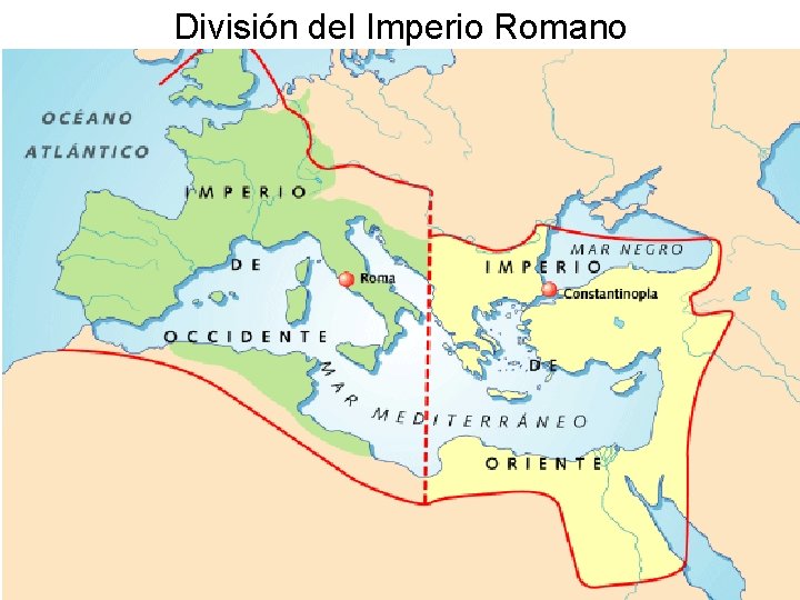 División del Imperio Romano 