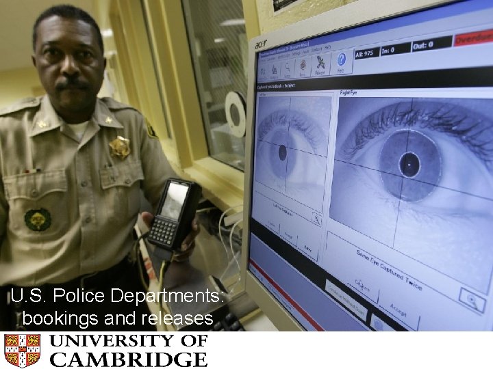 U. S. Police Departments: bookings and releases 